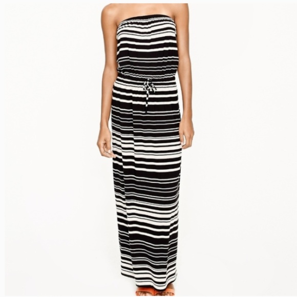 J. Crew Dresses & Skirts - J Crew strapless striped maxi dress